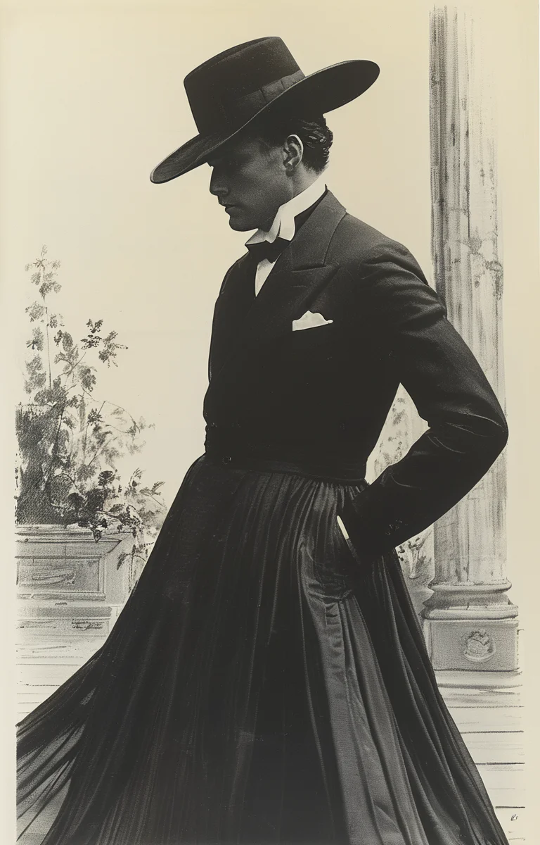 masterpiece,best quality,<lora:tbh316-sdxl:0.9>,illustration,style of Bill Blass portrait of noble man