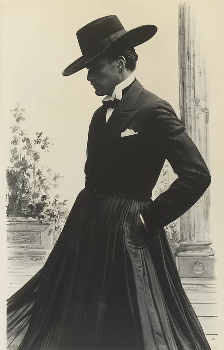 masterpiece,best quality,<lora:tbh316-sdxl:0.9>,illustration,style of Bill Blass portrait of noble man