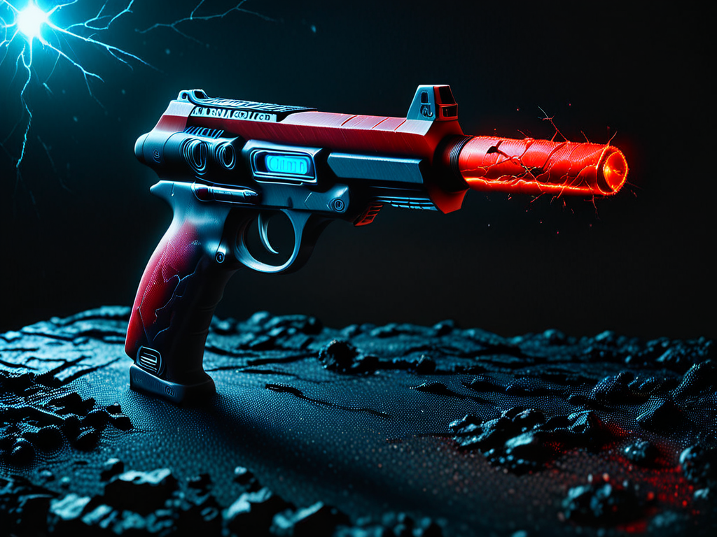 <lora:IteMaker_PNY-F:1> still life item inventory,photo focus on
space  handgun, machine, plasma hammer,  battle rifle,  glowing weapon, no humans
science fiction, cyberpunk, <IteMaker> black background, red theme , grit, (rust:0.4), cracks, cracked surface, subtle messy, dust, weary, edges rusty dusty, surface scratches, peeled sun bleeched paint, smudges, crumbles, rugged, used, film, professional, 4k, highly detailed (construction yellow black theme:1.2) biohazard-energy,