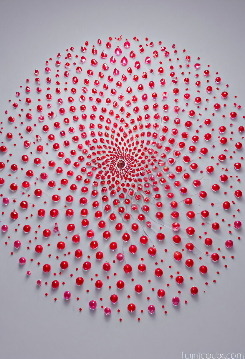 Food photography style nuclear art theme, a pink and black abstract painting on a white background with a red and black swirl in the middle of the image, (22:0.9090909090909091), a stock photo, Android Jones, a1bs2trac1t, background, aura, . Appetizing, professional, culinary, high-resolution, commercial, highly detailed, food focus, realistic, signature, melon, food, pink theme, red theme, no humans, blurry, simple background, photorealistic, pink background, still life, sparkle, abstract, english text, depth of field, fruit, artist name, white background,
A single object - a strawberry. the strawberry is in the center of the image and is facing towards the right side. it has a round shape with a pointed top and a flat bottom. the body of the strawberry is covered in small red dots that are arranged in a radial pattern, creating a spiral-like effect. the background is white with splashes of pink, red, and black, giving the image a chaotic and dynamic feel. there are also small gold stars scattered throughout the image, adding a touch of sparkle and glamour.
 <lora:a1bs2trac1t:1><lora:Princess-SDXL:1>