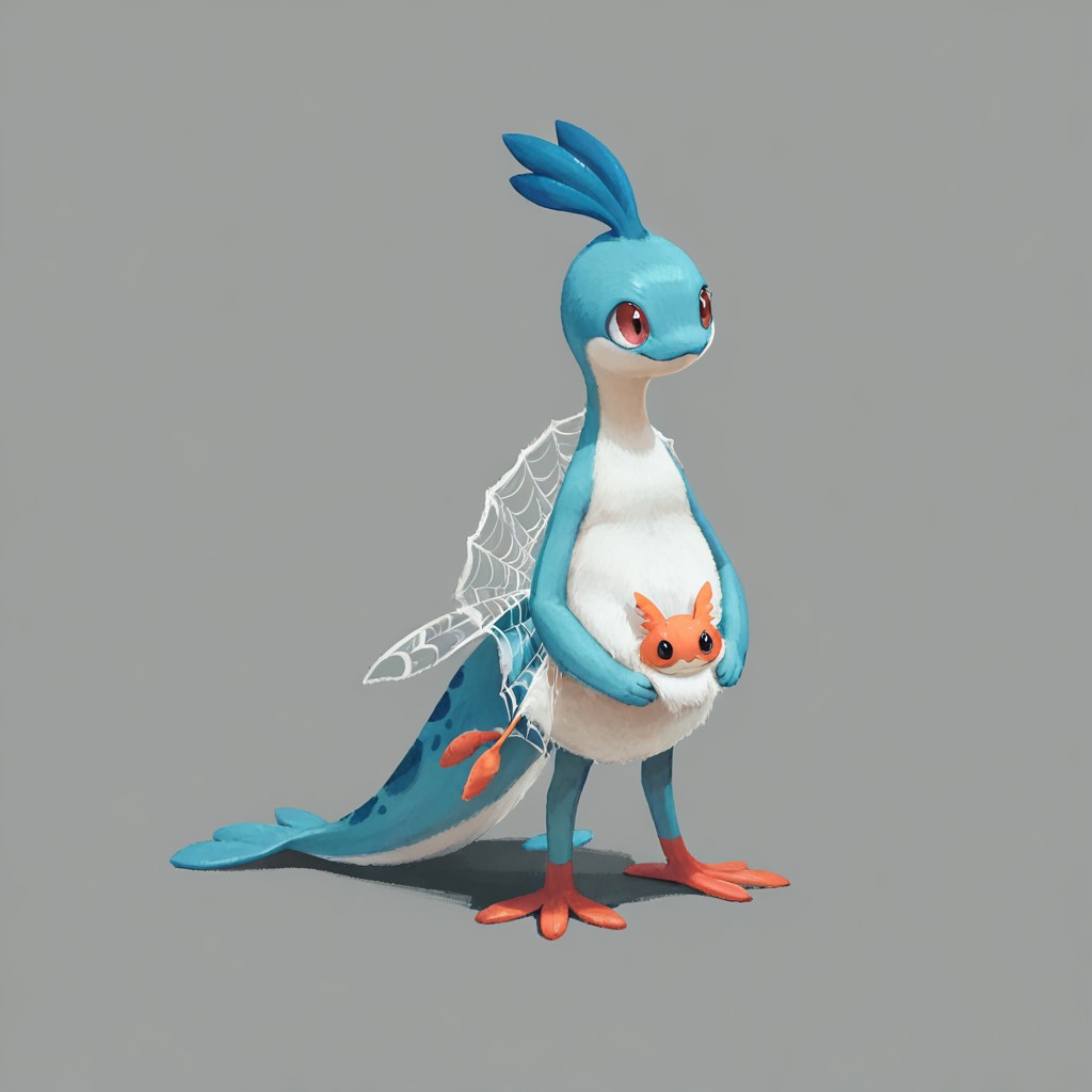 score_9, score_8_up, score_7_up,
p0k3m0n, pokemon, pokemon (creature), no humans, transparent background, simple background, full body, solo, standing,
(cat:1.0), (tit:1.2), (Hummingbird:1.2), (spider:1.3), (salamander:1.2),
simple background, grey background,