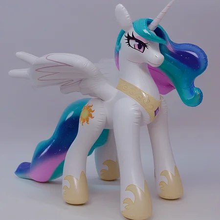 horseplaytoys princess celestia dirlpinf float, alicorn, irl