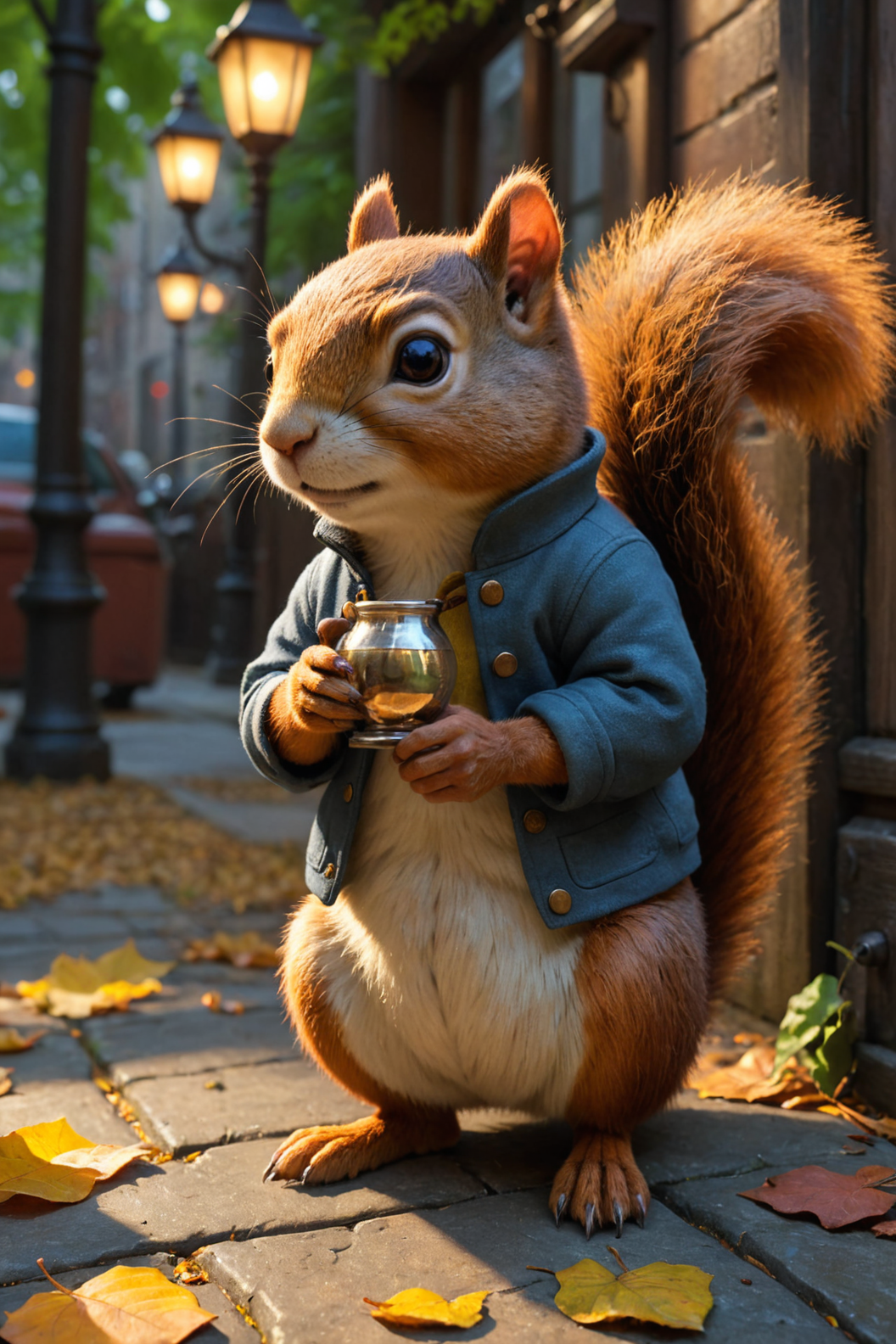 by (((Don Bluth) and Evgeny Lushpin) and John Atkinson Grimshaw) and Antonio J. Manzanedo of   man and his pet squirrel  , shallow depth of field <lora:more_art:0.30> <lora:RMSDXL_Enhance:0.50> <lora:RMSDXL_Creative:0.50> <lora:RMSDXL_Photo:0.25> <lora:RMSDXL_Darkness_Cinema:0.50> <lora:clothing_slider:3.00> <lora:great_lighting:1.50> <lora:aesthetic:1.50> <lora:photorealistic_portrait:0.75> <lora:extremely_detailed:1.25> <lora:dpo:0.25> <lora:perfect_hands:0.50>