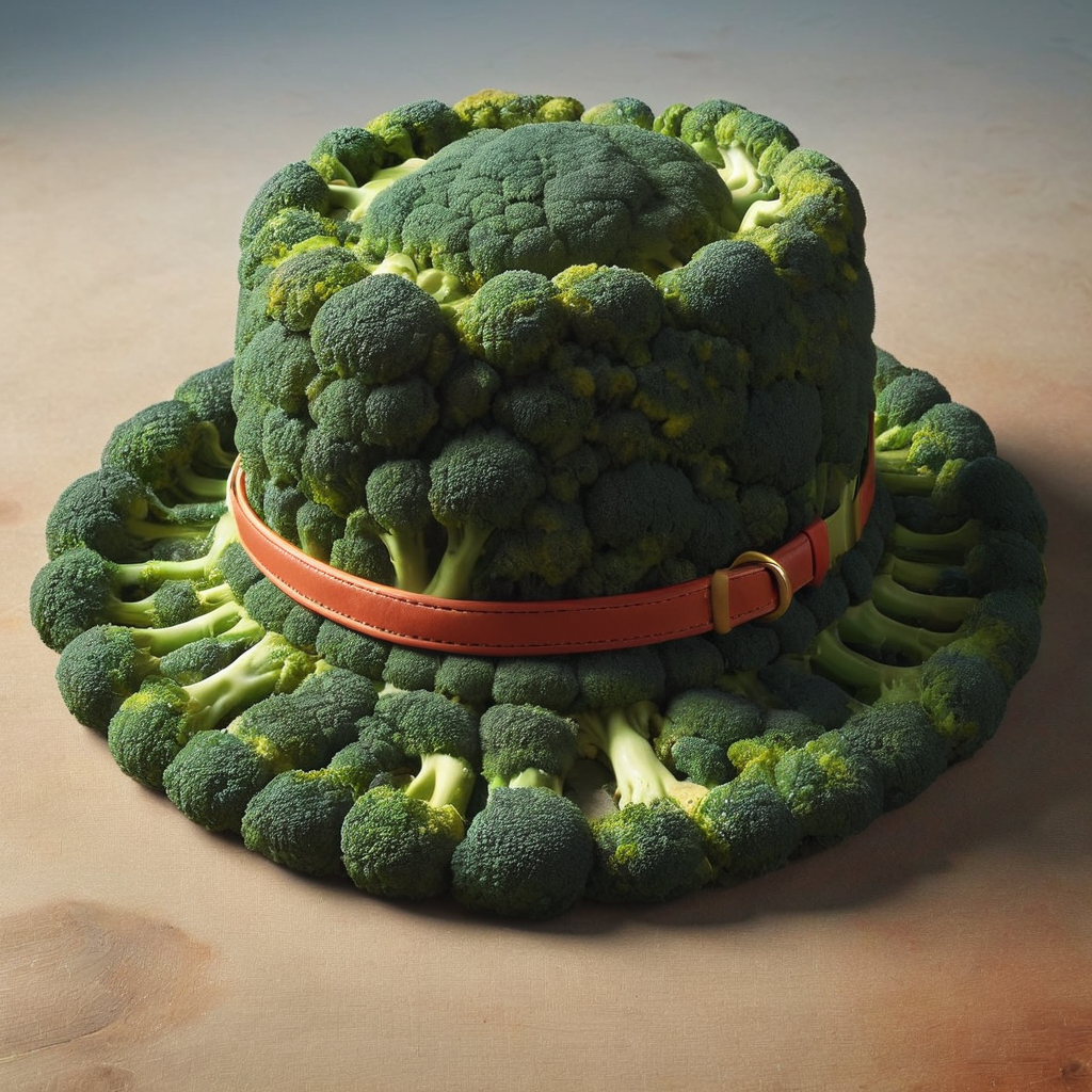 masterpiece, best quality, a brccl hat<lora:brccl:1>