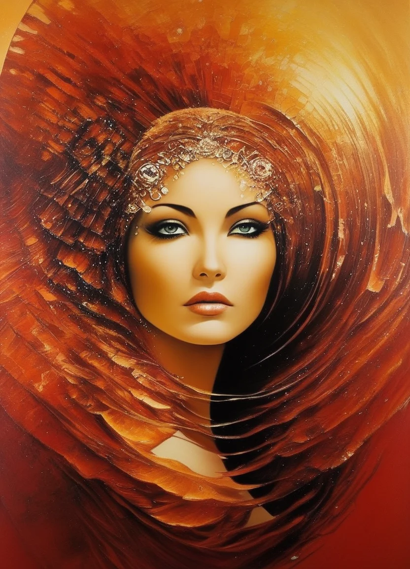 Abstract style <lora:FF-Style-KAROL-BAK.LORA:0.8> in style of karol bak, painting of, Biopunk Deeply Thoughtful karol bak art, prismatic shards, shattering colors, reflections, vortex, dramatic lighting, high quality, beautiful, masterpiece, inspired by karol bak . Non-representational, colors and shapes, expression of feelings, imaginative, highly detailed
