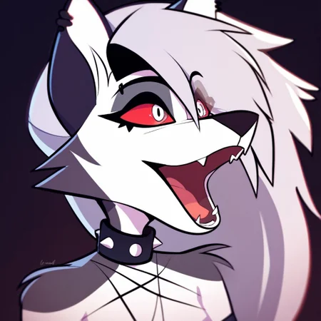 score_9, score_8_up, score_7_up, score_6_up, score_5_up, score_4 Loona, anthro, pog, open mouth, portrait,