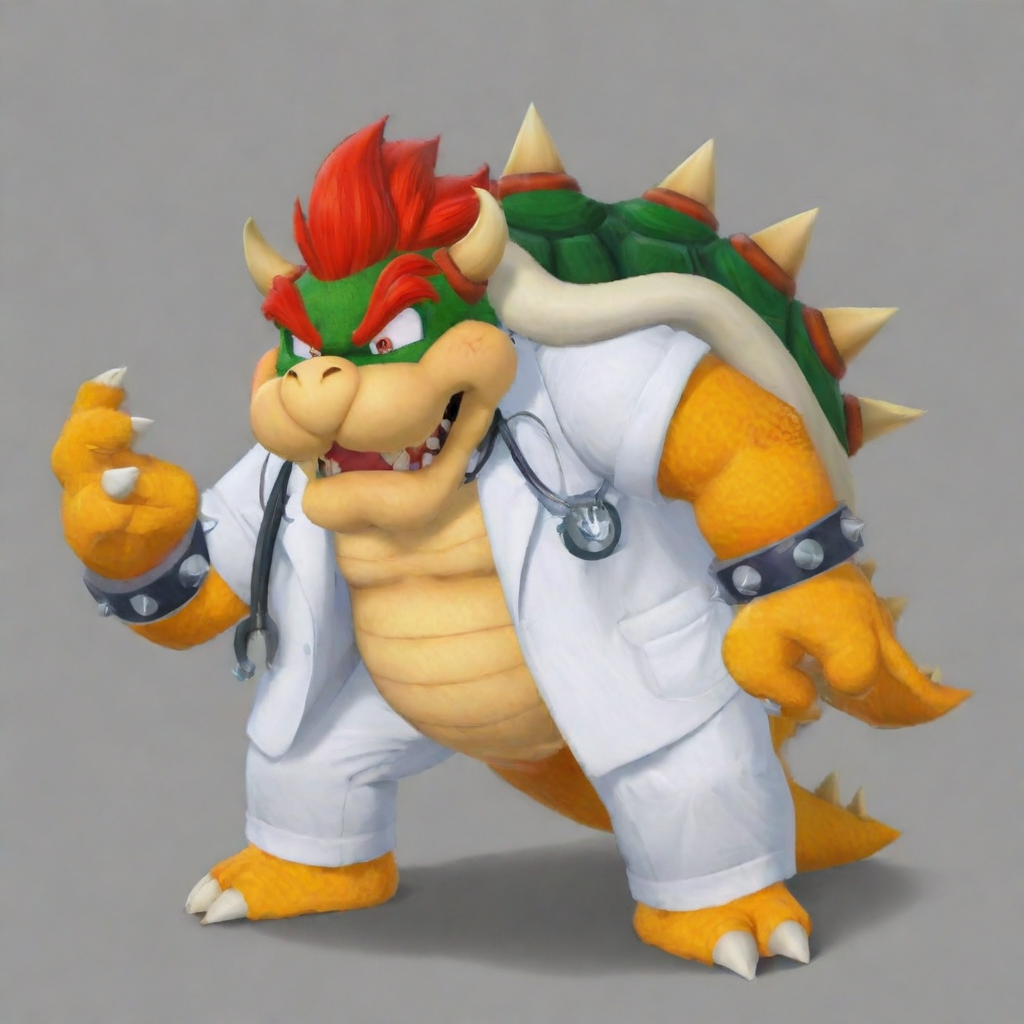 Bowser, Dr. Bowser, doctor Bowser <lora:Bowserxl-nsfw:1> <lora:LCMSDXL:1>