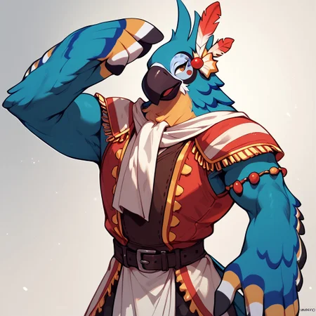 score_9, score_8_up, score_7_up, <lora:Kass-000009:1.0>, kass, bird boy, clothed, standing,