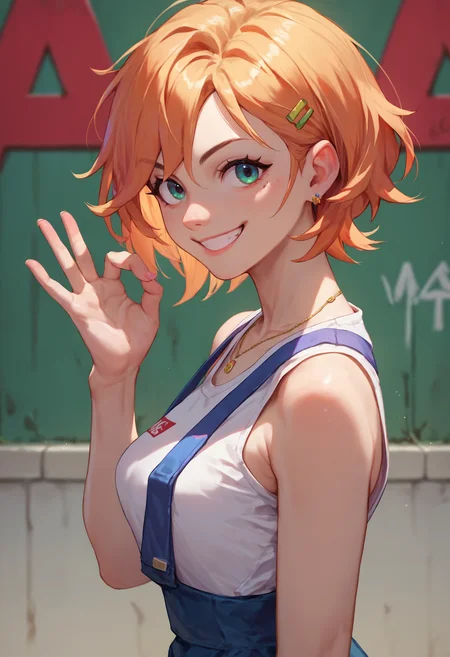 score_9_up score_8_up score_7_up, 1girl, ok sign, from side, looking at viewer, smile
<lora:ok_sign_pony_d16:1>