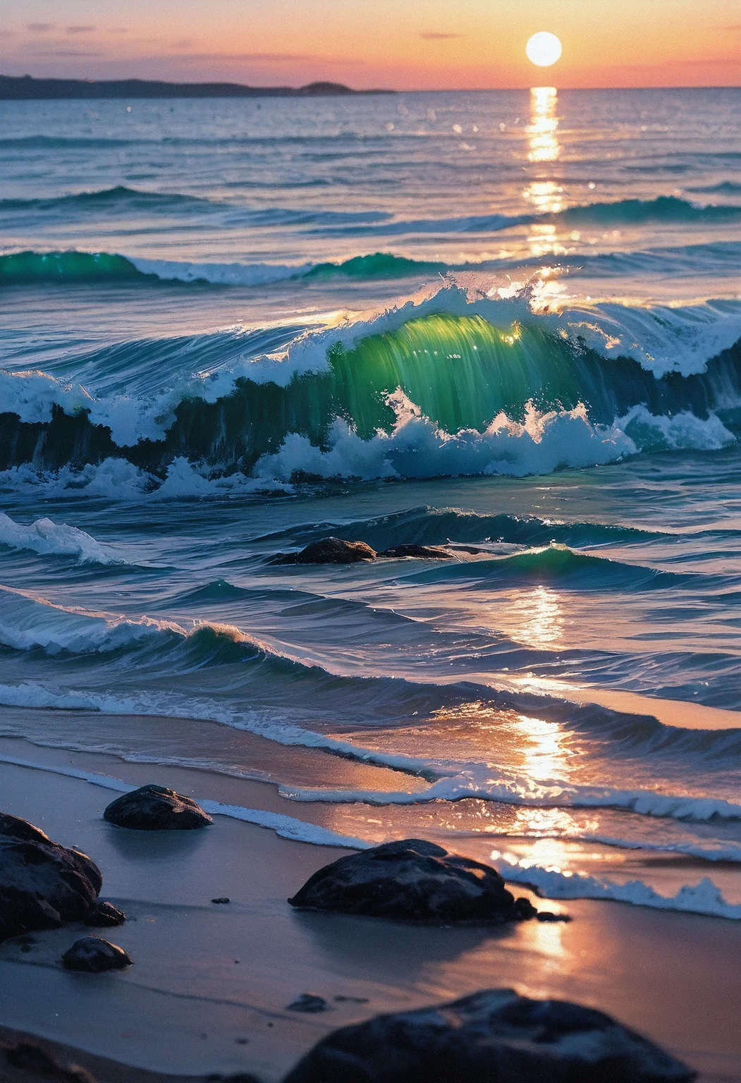 masterpiece, best quality, amazing quality, solo, ocean, water, scenery, close-up, environment, highly detailed, film grain, highly detailed, film grain, rim lighting, <lora:zy_illustrious_Realism_Enhancer_v1:0.9>