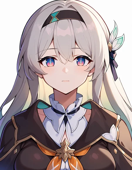score_9, score_8_up, score_7_up, white background, simple background,
BREAK
source_anime,
BREAK
(1girl, solo, solo focus), fireflydef, jacket, dress, grey hair,
<lora:Firefly-v2.5.3-PDXL:1>