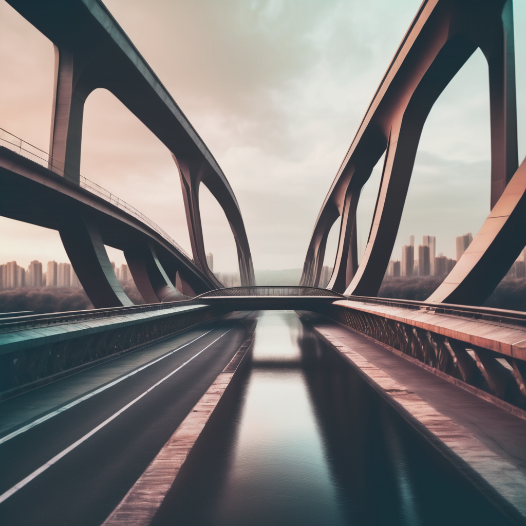 <lora:TestLUTs1:0.6>
oil painting of a futuristic abstract bridge, dramatic action look LUT