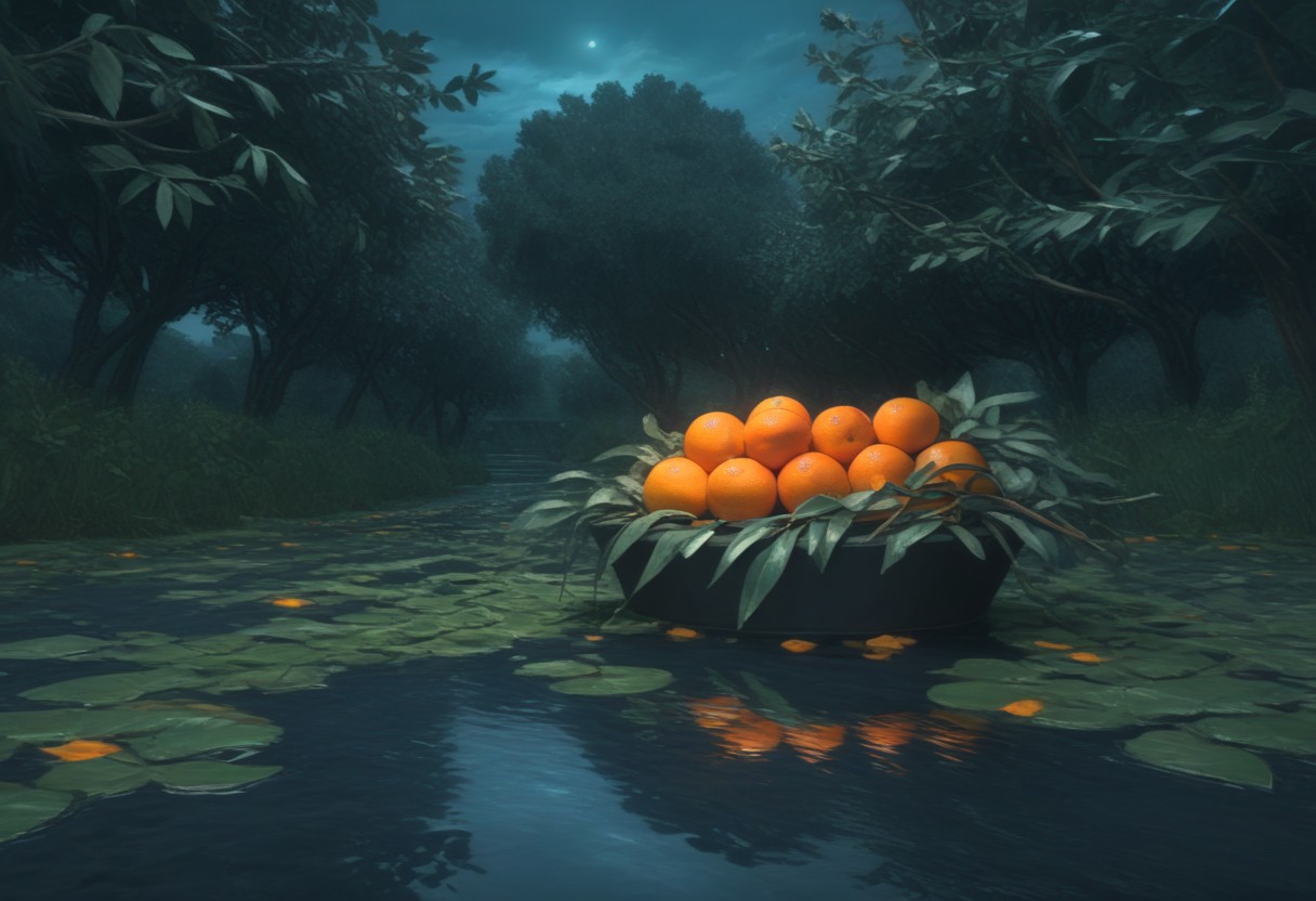 an oil painting of combine to make one beautiful unique scene, A beautiful image of oranges. The oranges are surrounded by lush green leaves and small branches, and the design is rich in detail, with naturalistic colors and soft, painterly textures. The oranges are bright with hints of natural shading, and the leaves should be a deep, vibrant color. The overall composition should evoke a fresh, botanical feel, with oranges interspersed among the leaves and there is an italian town in the background
reflective light, bosstyle, HD, masterpiece, best quality, hyper detailed, ultra detailed (vibrant masterpiece, 32K, UHD, best resolution, perfect details, best quality, best details, best artist, sharp edges, detailed textures, atmospheric lighting, visually stunning, perfect composition, trending on behance), style of van gogh, starry night vibes, expressionism, gloomy, dark tones, unforgettable, dark fantasy, fantasy, emotional depth. (vibrant masterpiece, (8k1.5), UHD, very detailed, high-quality, best artist, sharp edges, detailed textures, atmospheric lighting, stunning visuals),ZZZ_Style
