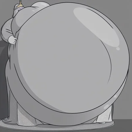 belly size bigger than main body)), (gigantic belly:2.0), goddess, Princess Bubblegum