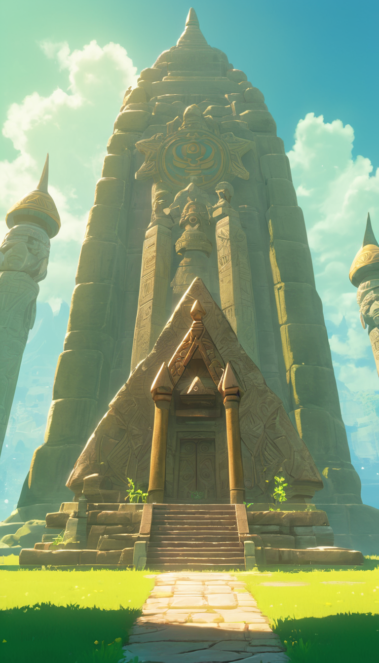 Cinematic scene, Zelda <lora:zelda_v0.0.1:0.5>, temple, detailed background, masterpiece, best quality, high quality, absurdres
