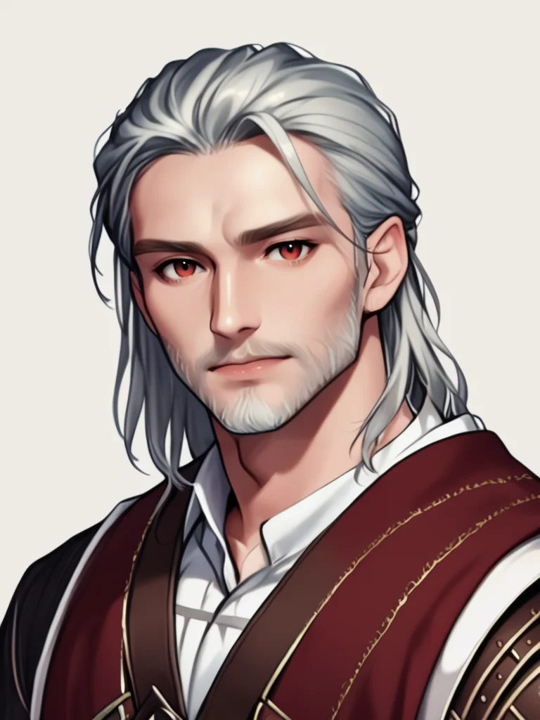 score_9, score_8_up,score_7_up,Source_anime,1boy,geralt of rivia, upper body,blank simple background, beard,
<lora:Korean Manhwa Mix:1>