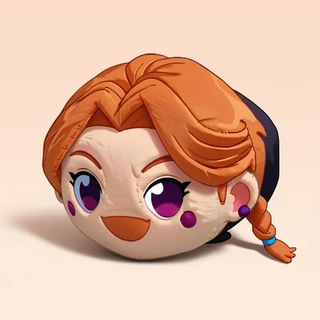 score_9, score_8_up, score_7_up, BREAK <lora:NSJodiStardew:1> NSJodiStardew, light brown hair, purple eyes, single braid, stud earrings, mature, make-up, <lora:hauntedBeanPlushieThatWill_v10:1> haunted bean plushie, open mouth, smile