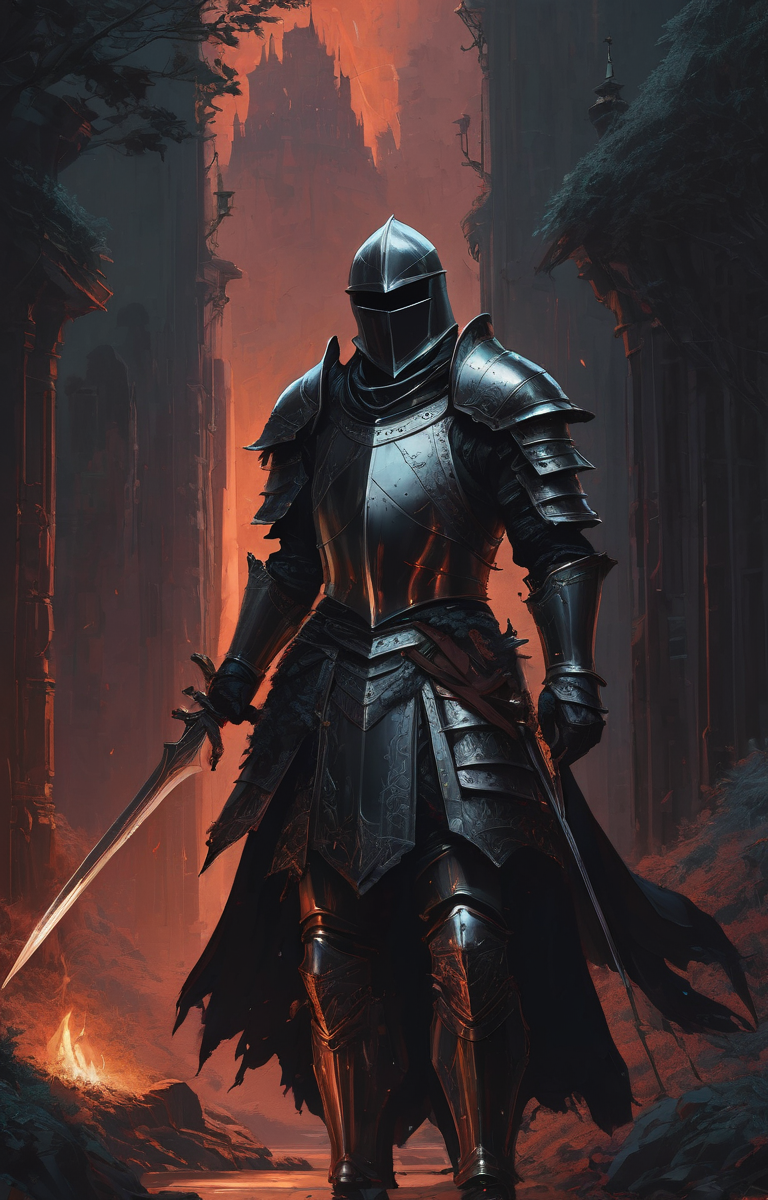 (dark magic), (grim),
focus on knight, detailed armor, fantasy,  by Alena Aenami,
(intricate details), (hyperdetailed), 8k hdr, high detailed, lot of details, high quality, soft cinematic light, dramatic atmosphere, atmospheric perspective