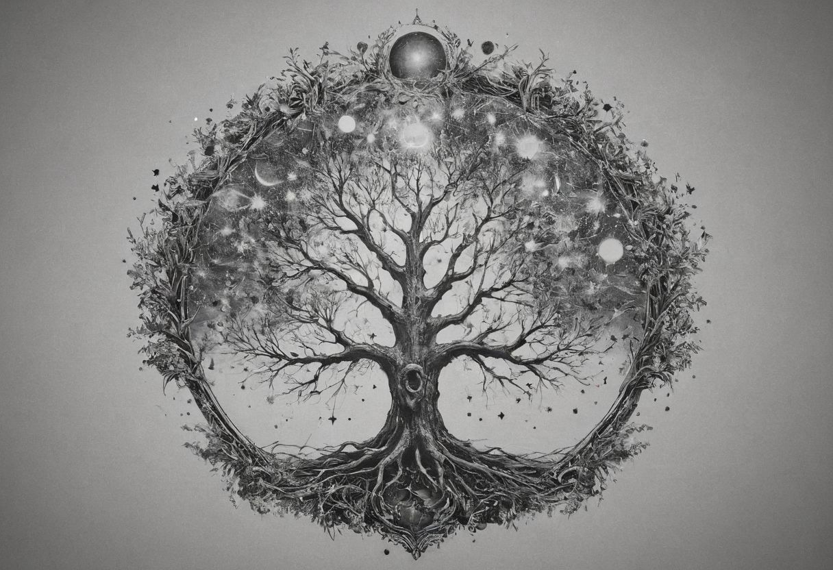 "Visualize a line art tattoo design inspired by the concept of 'as above, so below,' depicting the interconnectedness of the universe. Imagine intertwining elements such as stars, roots, and branches to symbolize the unity of the cosmos and the earth. Consider how you would like these elements to flow together and what symbolic meanings they hold for you. Feel free to explore different styles and compositions to bring this concept to life in your tattoo design.
<lora:add-detail-xl:0.95> <lora:dvr-lnds-sdxl:0.3> dvr-lnds-sdxl <lora:MJ52:0.25> <lora:ral-apoctvisn-sdxl:0.3> ral-apoctvisn <lora:zavy-cntrst-sdxl:0.35> dark, chiaroscuro, low-key <lora:zavy-rmlght-sdxl:0.41> zavy-rmlght <lora:SDXLFaeTastic2400:0.225>