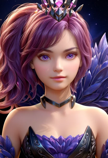 (masterpiece, best quality, ultra-detailed, extremely detailed, intricate details, 8K), 1girl, solo, darklux, <lora:aidma-Image Upgrader-v0.1:0.8> max details <lora:Elementalist_Lux_Dark_-_SDXL:1>