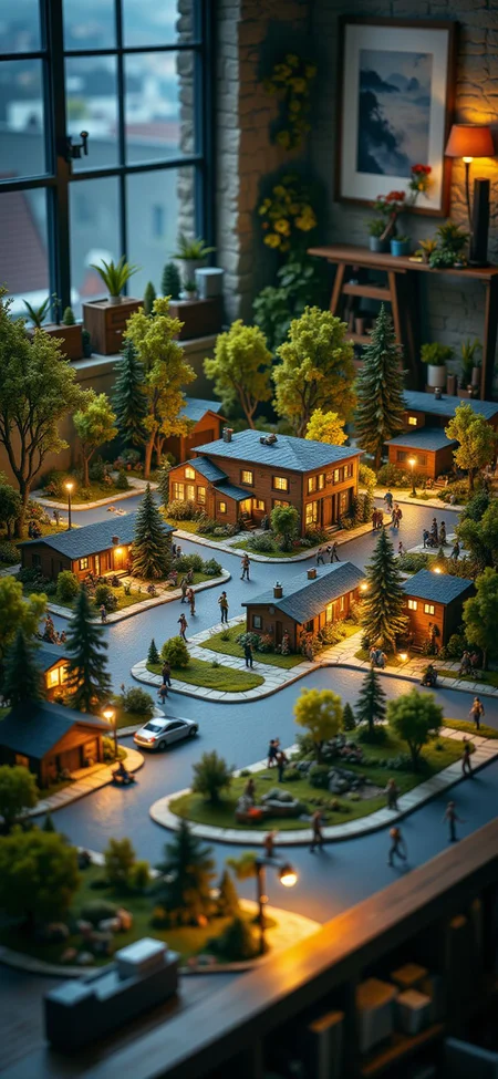 (indoor,very wide isometric view,tilt-shift lens:1.6), (windowless,fna_style,miniature,miniature,diorama,miniature,diorama,PVC,plastic:2),starry night desert,forest,parking lot with crowded at (floating island,levitating island:1.5) on (table:2) at (attic:2.5) <lora:Diorama_Flux:1>
<lora:Fantasy_Novel_Art_Style:1>