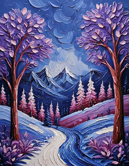 novuschroma style landscape in winter <lora:153_novuschromaSXL_a3:1>