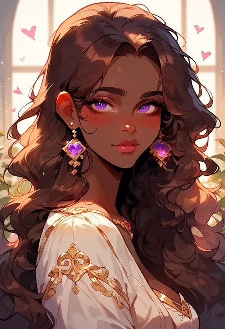 score_9, score_8_up, score_7_up, score_6_up, <lora:p3tl0v3XLP:1> , solo, 1girl, dark skinned female, brown hair, long hair, purple eyes colour, sexy body