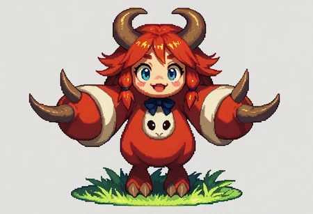 score_9, score_8_up, score_7_up BREAK Pixelstyle1, cute monsters beasts,