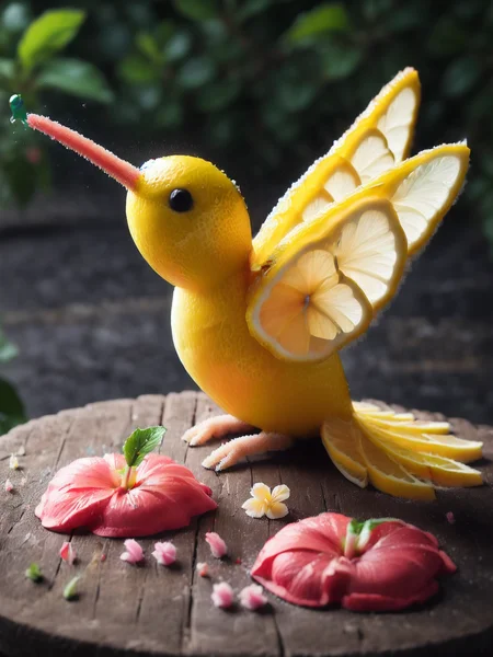 An ais-lmnsgr hummingbird sipping nectar from a colorful hibiscus <lora:ais-lmnsgr-sdxl:1>