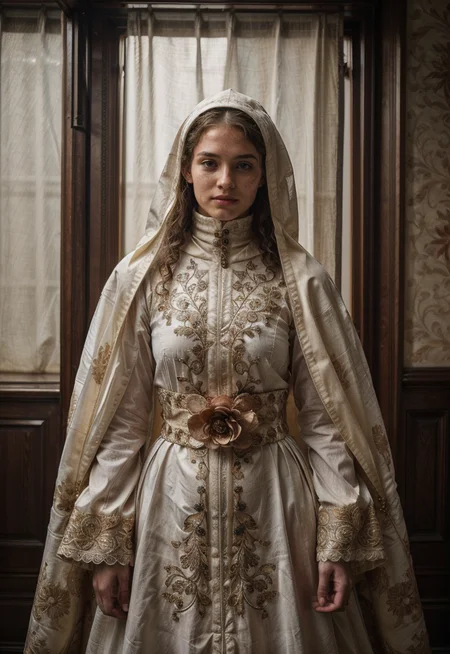 [ng_deepnegative_v1_75t:0.95] (smiling, white:1.3) Girls-Next-Door_Michelle (Photograph of è¥¿æ¡ åä»£å­ in An ornate venue with ornate floors and walls covered in tapestry, perm haircut:1.4) (fully clothed in jubbah:1.5)
(cosmos:1.5)
<lora:skin_slider_v10:0.7><lora:epiCRealismHelper:1.5>
PA7_Human-Likeness  kkw-ph1 Style-DA jp-Alina-3100
<lora:IGInfluencerV1:0.4> <lora:HD Horizon v1_0:0.6> <lora:SDXLrender_v2.0:0.6> <lora:Background Detail Enhanced_Si_v3.0:0.8> <lora:add_detail:0.5> OverallDetail <lora:detailSliderALT:0.5> <lora:Mild detail adjusterV10:0.4> <lora:J_origami:0.45> J_origami