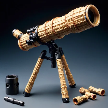 pnts<lora:pnts:1> telescope, interchangeable parts,cranks, houndstooth, smooth