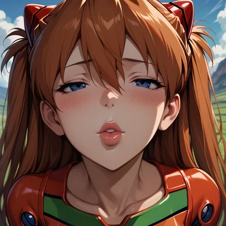 score_9, score_8_up, score_8, (source_anime), imminent_kiss, incoming kiss, POVkiss, lips, Asuka Langley Soryu\(Neon Genesis Evangelion\), BREAK, 1woman, Asuka Langley Soryu\(Neon Genesis Evangelion\), POV, incoming_kiss, ahoge, detailed eyes, blush, lips, depth_of_field, solo focus, blurry_background, imminent_kiss, incoming kiss,