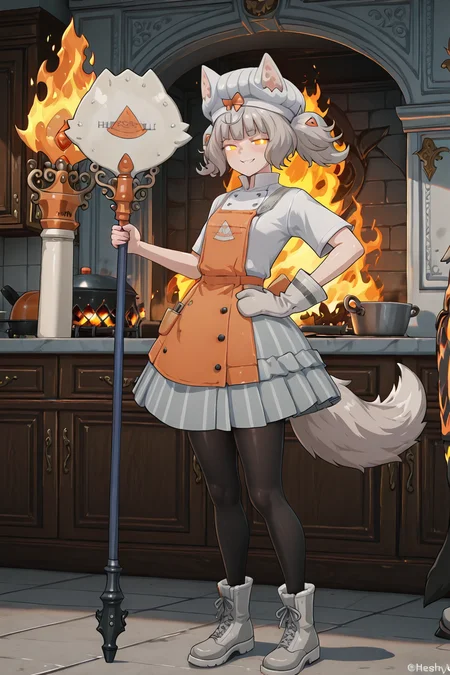 detailed background, shiny skin, posing,
<lora:margherita.il:1>,
margherita,
kitchen, fire pillar, burn, hell fire, hell, heresy, red aura,
evil grin, glowing eyes,