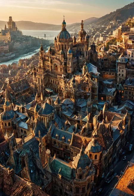 beautifull city, the mystical photography, natural lighting, volumetric lighting maximalist professional . intricately detailed, complex, elegant, expansive, fantastical, film photography style, heavy grain