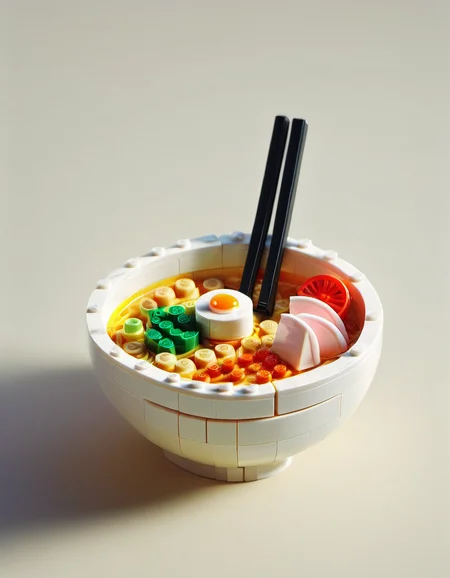 a lego ramen, <lora:LegoXL-v1:1>