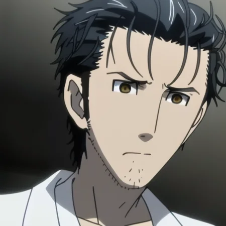 ((masterpiece, best quality)))
, solo, okabe-18000