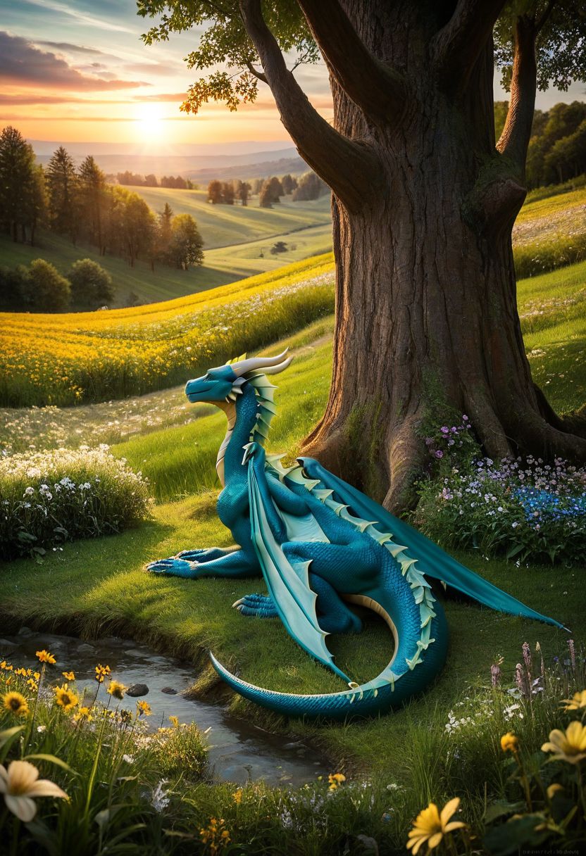 score_9, score_8_up, score_7_up, score_7, score_6_up, 85 mm, sunburst, raw, realistic, god rays, detailed, sharp focus, photo, detailed background, high resolution, high detailed, 1dragon, 1 dragon egg, im grass, grassland, flowers, sunrise, sakura tree, peaceful, beautifull, (black and green scaled, dragon wings, 4 legs)
