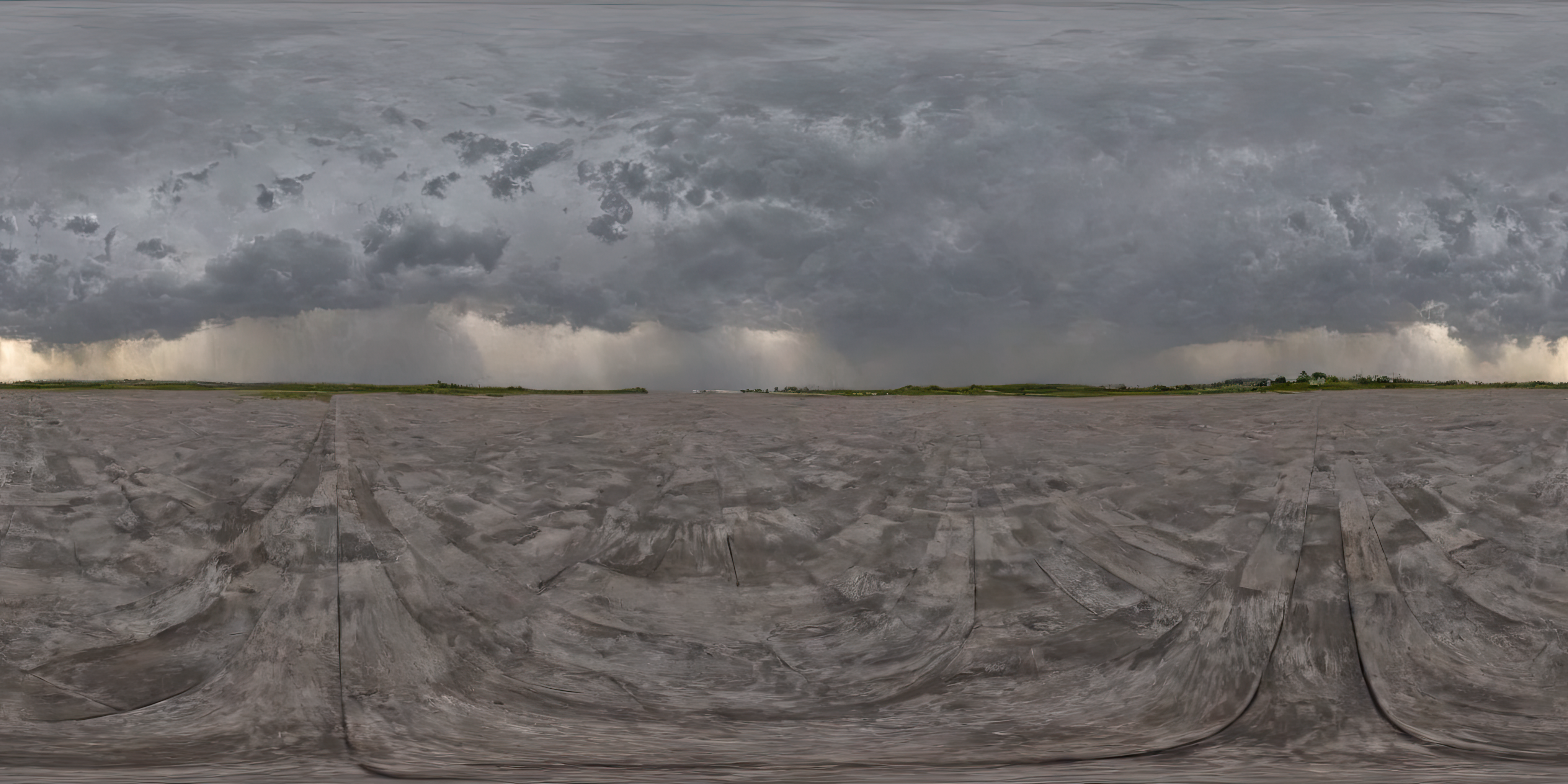 360panorama,Centered Horizon,No seams,<lora:HMSGXL_epoch_9:1>,A Sun,<lora:åå½±XL:1>,An abstract interpretation of a thunderstorm,with jagged bolts of lightning streaking across a tumultuous sky and torrents of rain lashing down upon a windswept landscape. The scene is charged with tension and energy,capturing the raw power of nature in motion. (masterpiece, award winning artwork),
many details,extreme detailed,full of details,
Wide range of colors,high Dynamic,