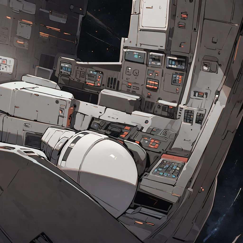 no characters, space ship, control panels, buttons
