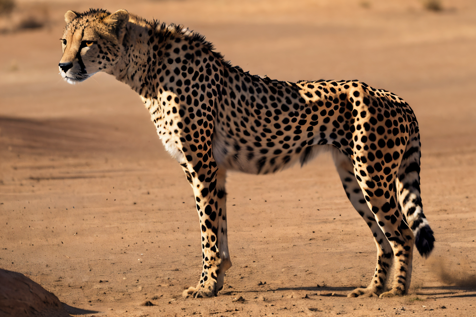 desert landscape (masterpiece, best quality:1.2), ultra-detailed, EdobCheetahcheetah standing, (realistic:1.5), <lora:EdobCheetah_v1.0:0.8>