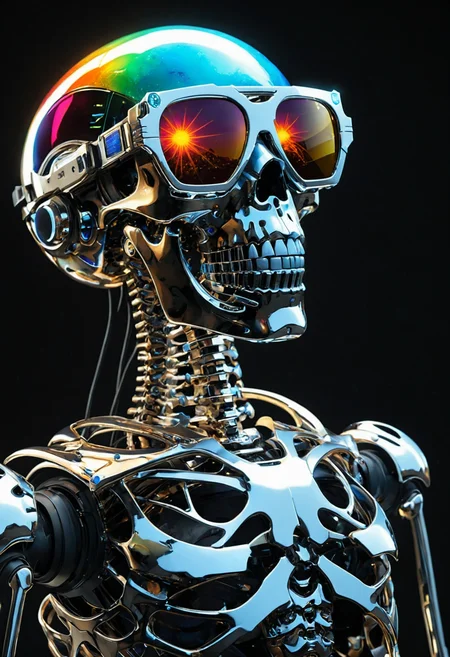 Psychedelic style ((( Geminoid DK: Teleoperated android with metallic skeleton and silicone skin. Designed to closely resemble its creator4. in 45. Crystalline Asteroid Belt. The Solar-Powered Sunglasses: Charge devices while protecting your eyes., they have shiny chrome elements)))Mountains start singing deep bass notes that resonate through valleys, causing earthquakes synchronized to their melodies!
(((with exaggerated expressions))) Wearing Planck Length Measuring Tape: This veggie can measure the smallest possible unit of length in the universe., Layered Textures in Nature Photography: Combine various textures (like rocks, leaves, water) within one frame by focusing on different elements at varying distances for rich compositions that tell stories about nature's diversity..(dynamic:1.1),sun rays,
(Vivid, HDR, Canon50, 8K, Hyper Realistic, Dramatic, Epic, Dynamic Contrast, Cinematic Lighting, increased brightness)(((Zoomed Out, Far away Shot))) = =. Epic dynamic lighting , vibrant,highly detailed,psychedelic,((Psychedelic, rainbow glow ))
((Vivid, Epic, Dynamic contrast)) (((Zoomed out, Far away shot, In frame)), (((Cinematic, Studio lighting, Contrast)))
<lora:juggernautXL_version6Rundiffusion:0.8><lora:rundiffusionXL_beta:0.8><lora:epicrealismXL_v5Ultimate:0.8><lora:crystalClearXL_ccxl:1><lora:extremely_detailed:0.8> extremely detailed
<lora:hyperkraximalism:0.2> hyperkraximalism
<lora:QuadpipeQp_sdxlV2:0.4>
<lora:xl_more_art-full_v1:0.1>
<lora:RMSDXL_Darkness_Cinema:0.2>
<lora:glowneon_xl_v1:0.4> glowneon, glowing, sparks, lightning, - Generate images with sharp edges and fine details.
- Produce high-resolution images with no blurriness or distortions.
- Create images with clear and well-defined subjects.
- Ensure that the output images have crisp lines and distinct features.
- Generate images with vibrant colors and accurate tones.
- Avoid noise or artifacts in the generated images.
- Focus on producing clear textures and patterns in the images.
- Emphasize clarity and definition in all aspects of the generated images.
- Prioritize the sharpness and clarity of the main subjects in the images.
- Optimize the AI model to produce clear and visually appealing images., Wlop, By art germ . Vibrant colors, swirling patterns, abstract forms, surreal, trippy