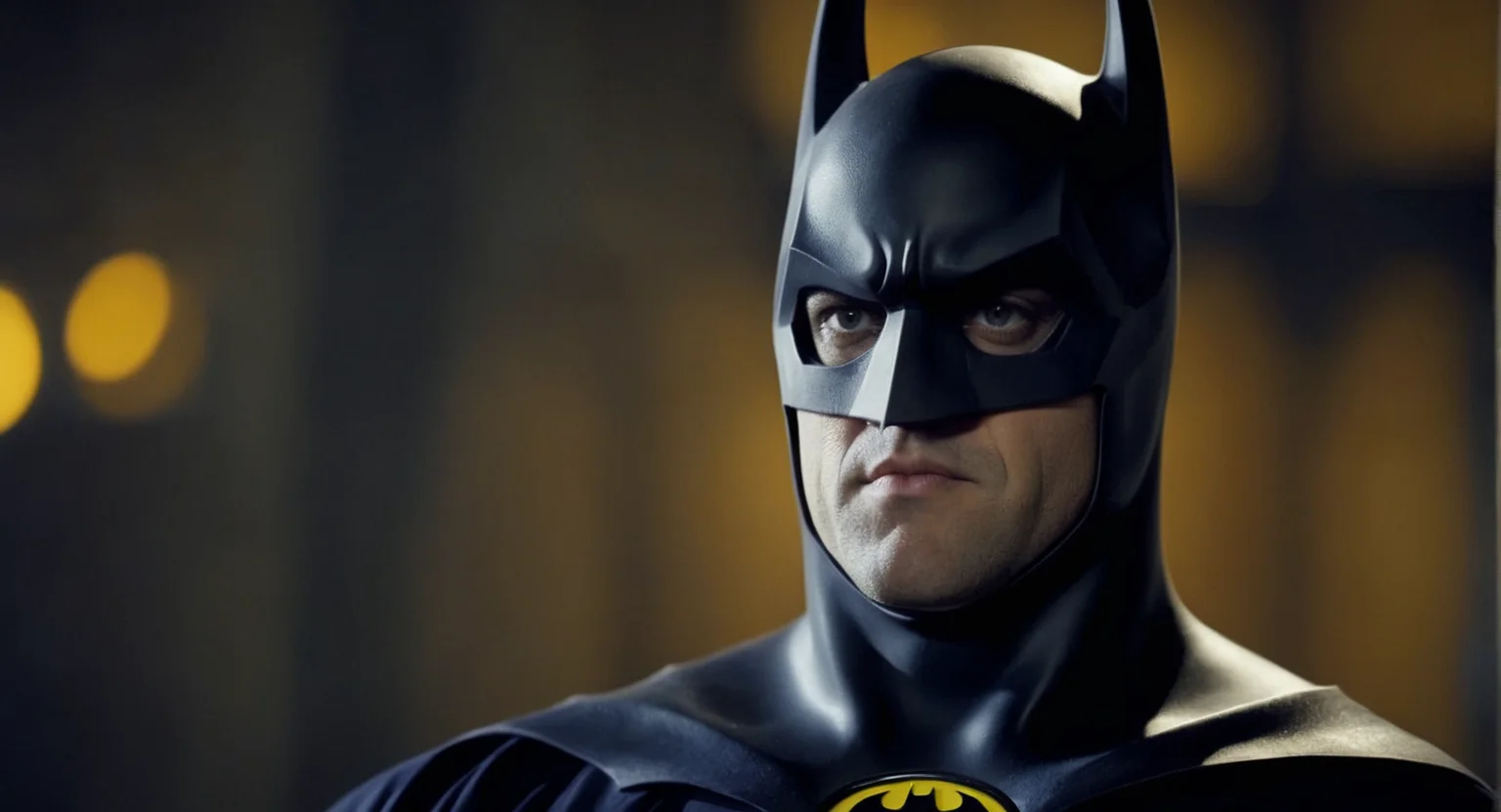 cinematic film still of Cinematic Film stock footage in (arri alexa style) Kodak film print, <lora:batman 1989:1> batman 1989 a man in a batman costume poses for a picture, shallow depth of field, vignette, highly detailed, high budget, bokeh, cinemascope, moody, epic, gorgeous, film grain, grainy