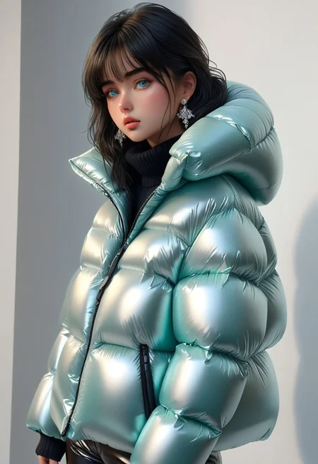 ((((down padded coat)))), ((((puffer pants)))), ((((full body, standing)))), ((((very warm)))), ((((hot)))), indoors, ((((sweating profusely)))), ((((sweat)))), ((((sweatdrop)))) masterpiece, best quality, (((masterpiece, illustration))), (super_detailed, 8k wallpaper, hyper_detailed, ultra_detailed, beautiful_and_delicate, intricate details), (girl, solo,small_girl, small_face), (medium_black_hair, bangs pinned back , single_side_earring) , (disheveled_hair, beautiful_detailed_hands ) , (beautiful_detailed_aqua_eyes), (deepen contour, depth of field, chromatic_aberration, dynamic_light, dynamic_shadow, perfect lumination), padded cuffs, padded collar, Thick padded cuffs, Thick padded collar, <lora:Collar-SDXL:0.6>, <lora:Cuffs-SDXL:0.6>, <lora:Puffer_Jacket_and_Down_Jacket_-_Extra_Puffy_Jackets:0.4>, <lora:snowpants_v1:0.4>, <lora:detailed_notrigger:1>