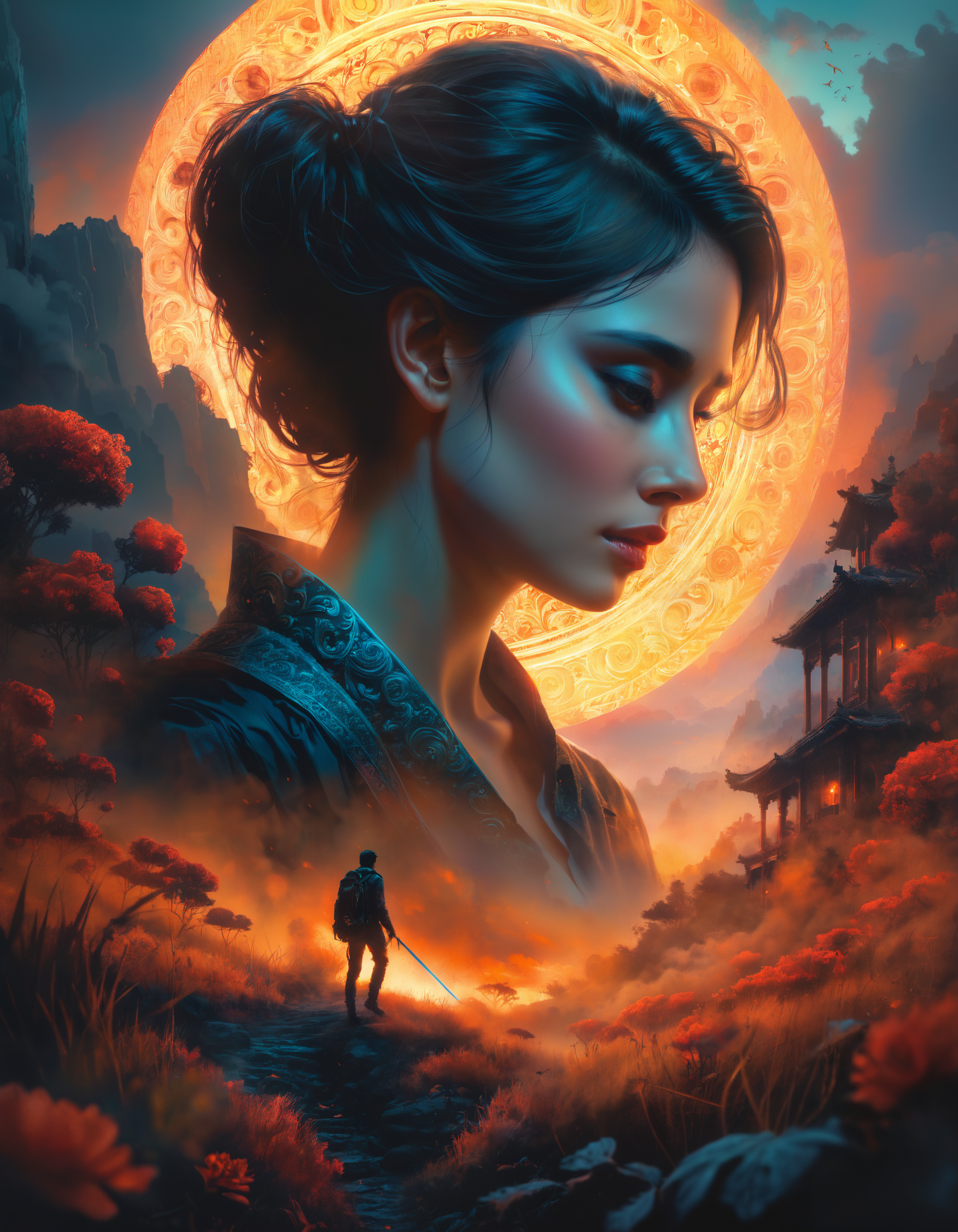 hyperrealistic horror shot of a walking-dead, zombie, creepy, foggy, evening, light bloom, Tristan Eaton, victo ngai, artgerm, RHADS, ross draws, masterpiece, best quality, photograph, dreamlike, face focus, intricate details, sharp focus, photography, photorealism, photorealistic, soft focus, volumetric light, (****), (intricate details), (hyperdetailed), high detailed, lot of details, high quality, soft cinematic light, dramatic atmosphere, atmospheric perspective, raytracing, subsurface scattering,