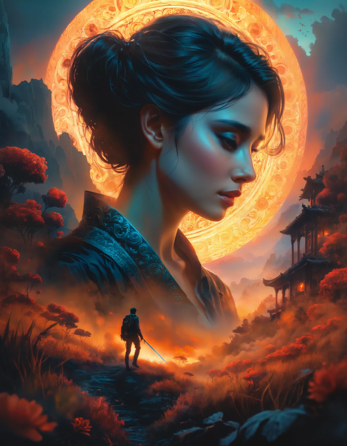 hyperrealistic horror shot of a walking-dead, zombie, creepy, foggy, evening, light bloom, Tristan Eaton, victo ngai, artgerm, RHADS, ross draws, masterpiece, best quality, photograph, dreamlike, face focus, intricate details, sharp focus, photography, photorealism, photorealistic, soft focus, volumetric light, (****), (intricate details), (hyperdetailed), high detailed, lot of details, high quality, soft cinematic light, dramatic atmosphere, atmospheric perspective, raytracing, subsurface scattering,