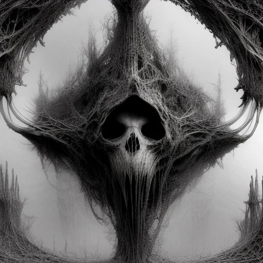 draculas castle, skeletons hanging from the ceiling, sharp focus, 4k, art by RFKTR_rootrex and RFKTR_bontrex-150 and rfktr_bwmnga