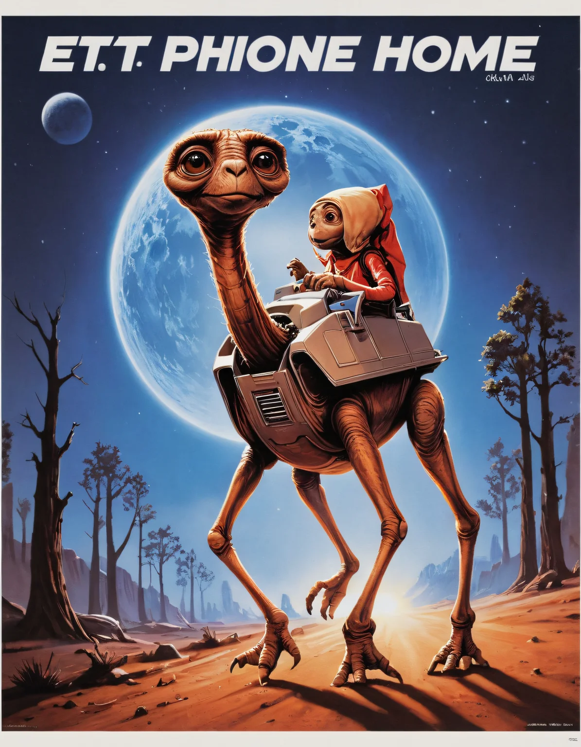 et phone home, classic movie poster