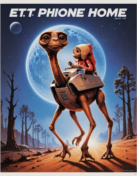 et phone home, classic movie poster