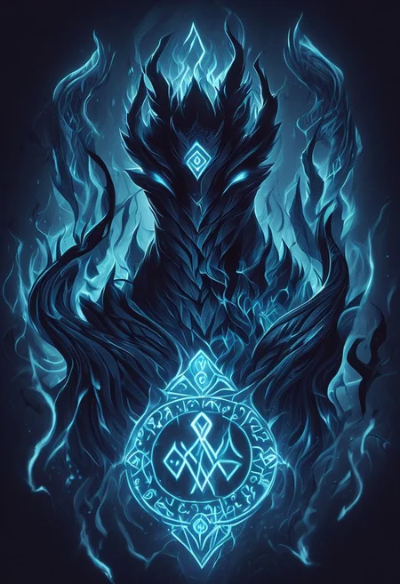 In the darkest of nights, elemental runes are summoned
Glowing Runes