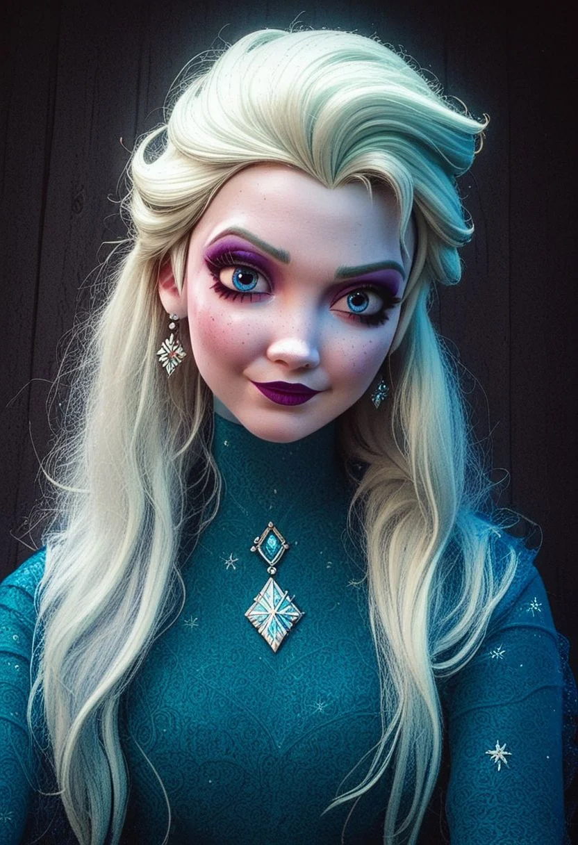 score_9, 1girl, solo, Elsa, bjzzs,